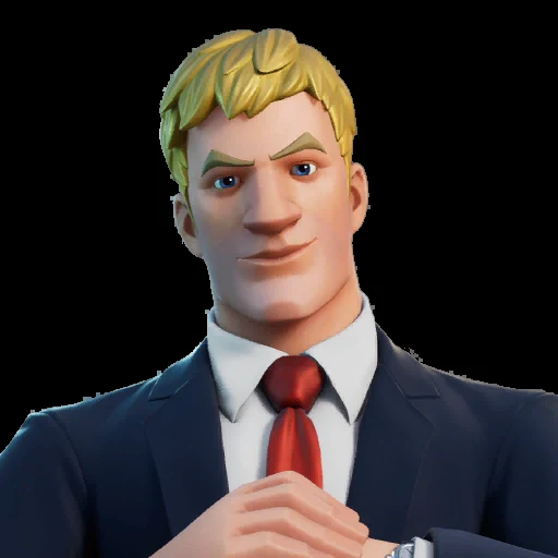 Agent Jones Fortnite outfit render used as a Battle Pass history example