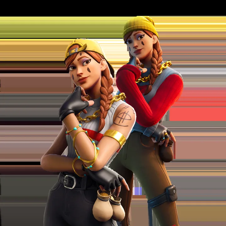 Aura Fortnite outfit render used as an example of one owned outfit record