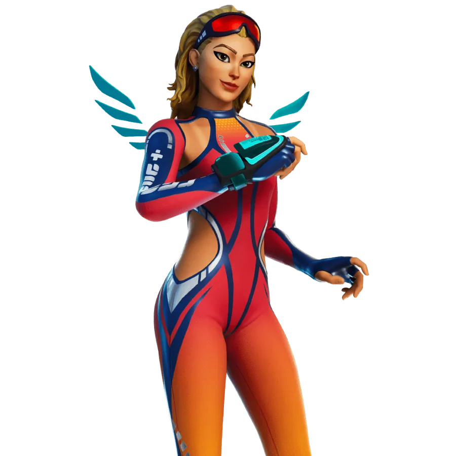 Fortnite Medley outfit render from the public shop feed used as a confirmed shop example